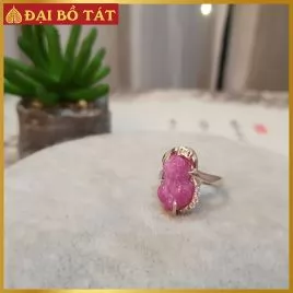 Nhẫn bạc Tỳ Hưu Đá RuBy