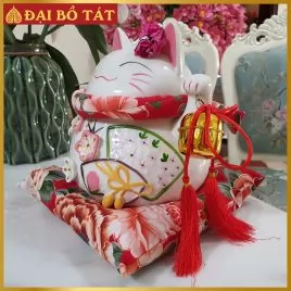 Mèo Thần Tài Neko Hồng