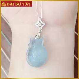 Dây Chuyền Hồ Ly Thạch Anh Aquamarine